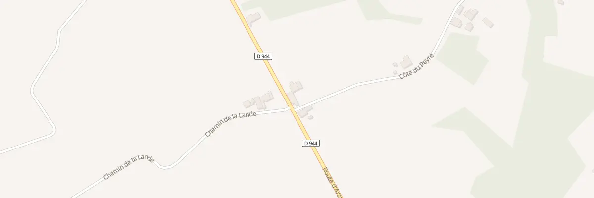 Plan du 1000 Côte du Peyré à Arboucave