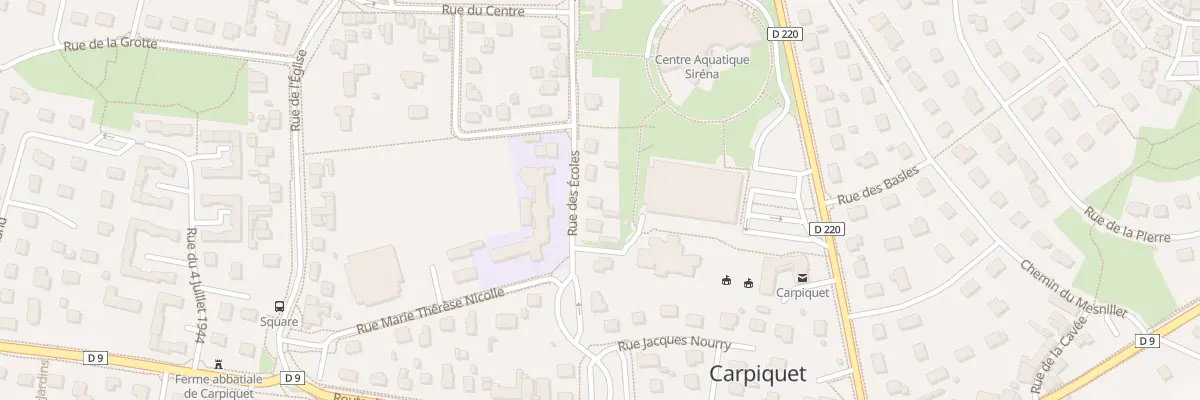 Plan du 12 Rue des Ecoles à Carpiquet