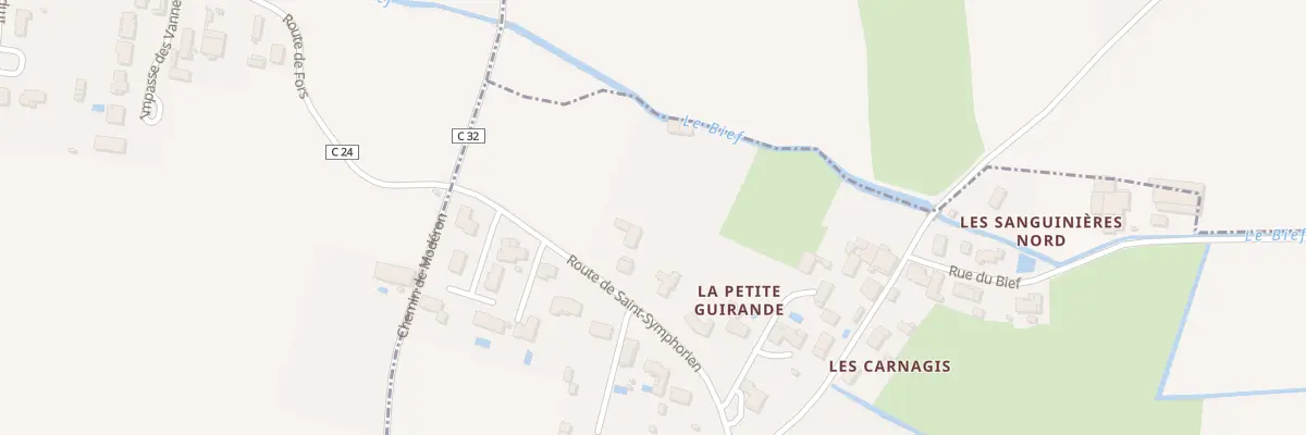 Plan du 16 Rte de St Symphorien à Fors