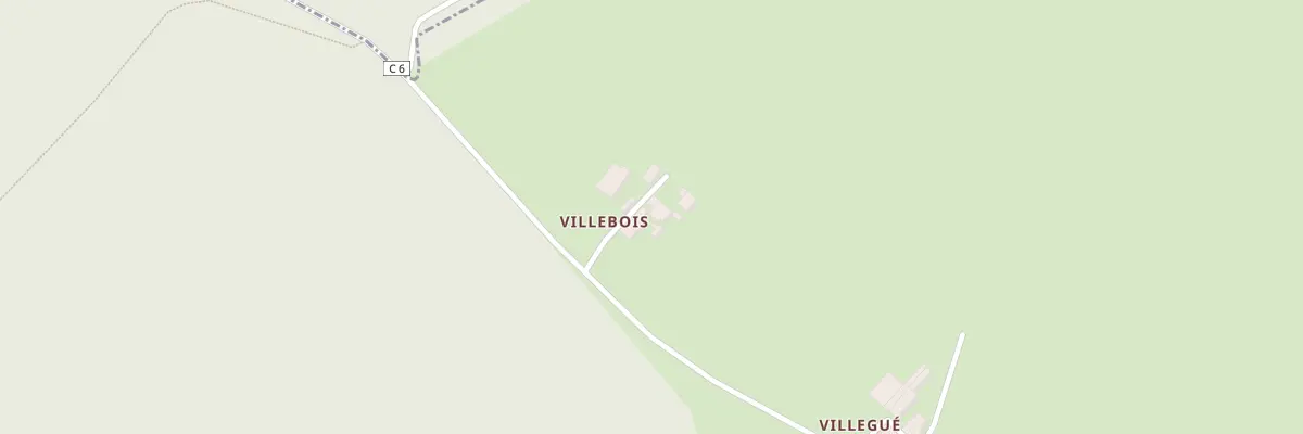 Plan du 9001 Villebois à Boismé