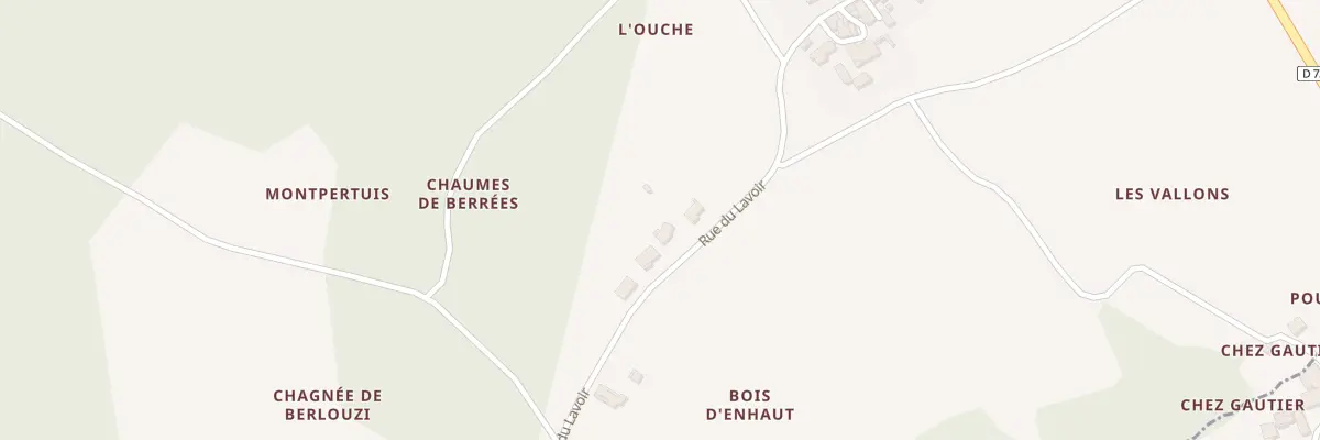Plan du 38 Rue du Lavoir à Villars-les-Bois