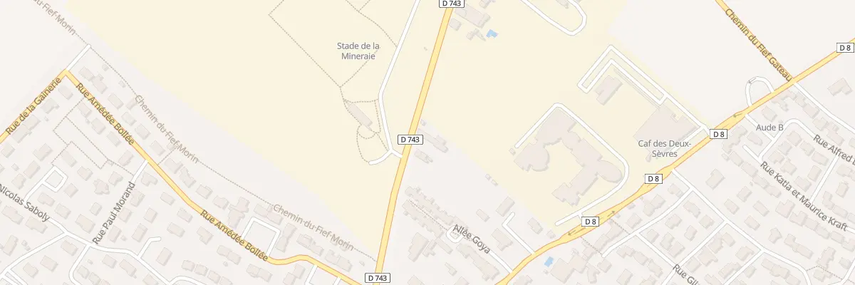 Plan du 276 Rue du Mal Leclerc à Niort