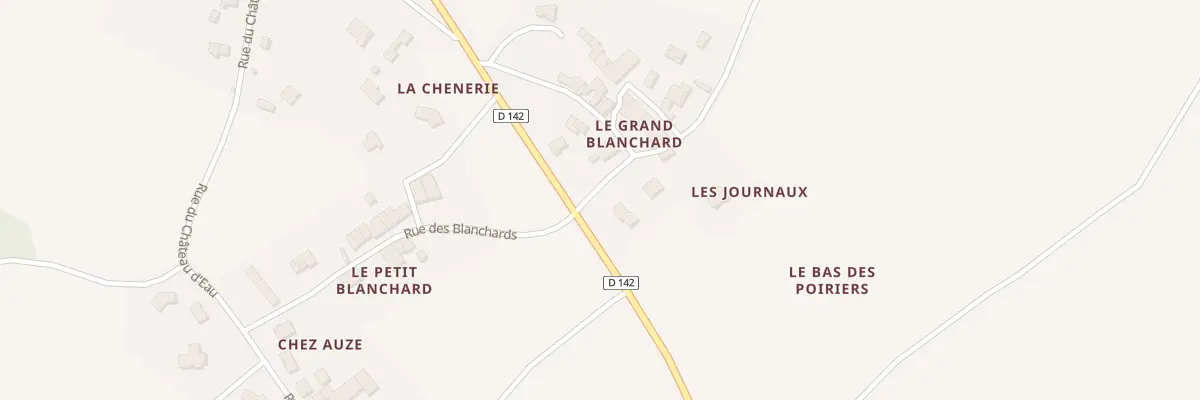 Plan du 16 Rue des Blanchards à Clam