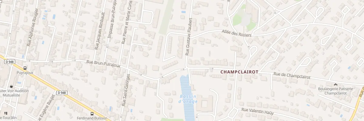 Plan du 1 Rue Gustave Flaubert à Niort