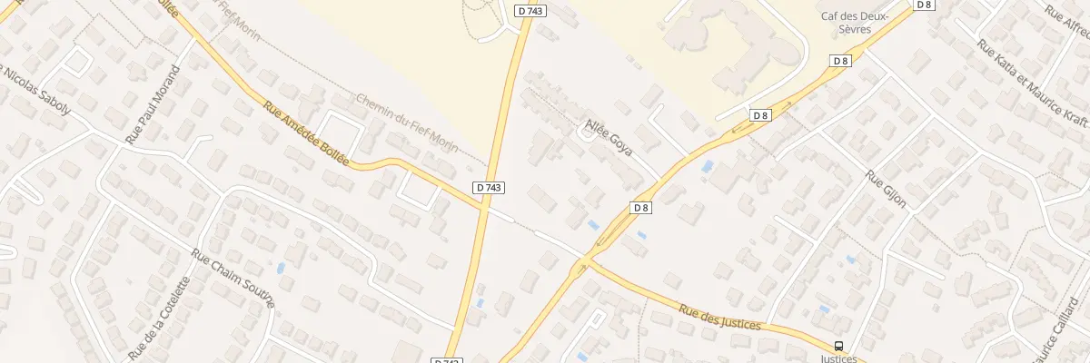 Plan du 1 Rue des Justices à Niort
