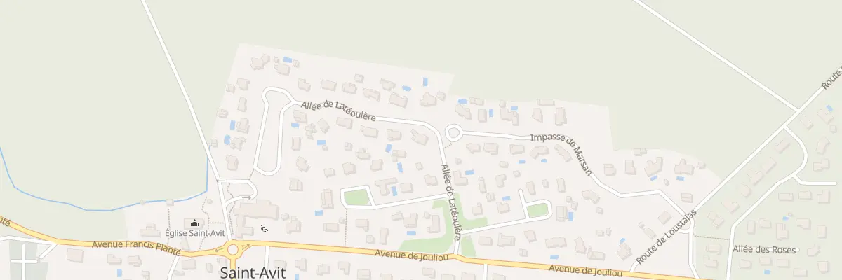 Plan du 59 All de la Teoulere à Saint-Avit
