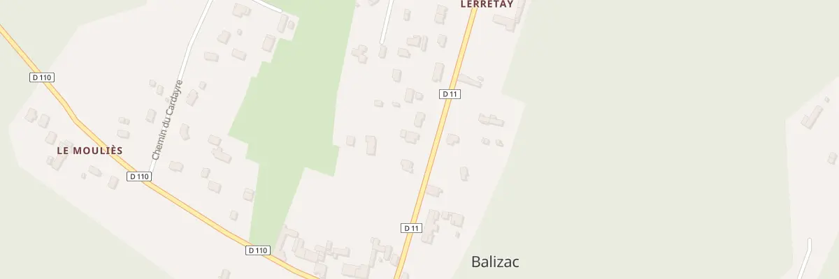 Plan du 5204 Le Bourg à Balizac