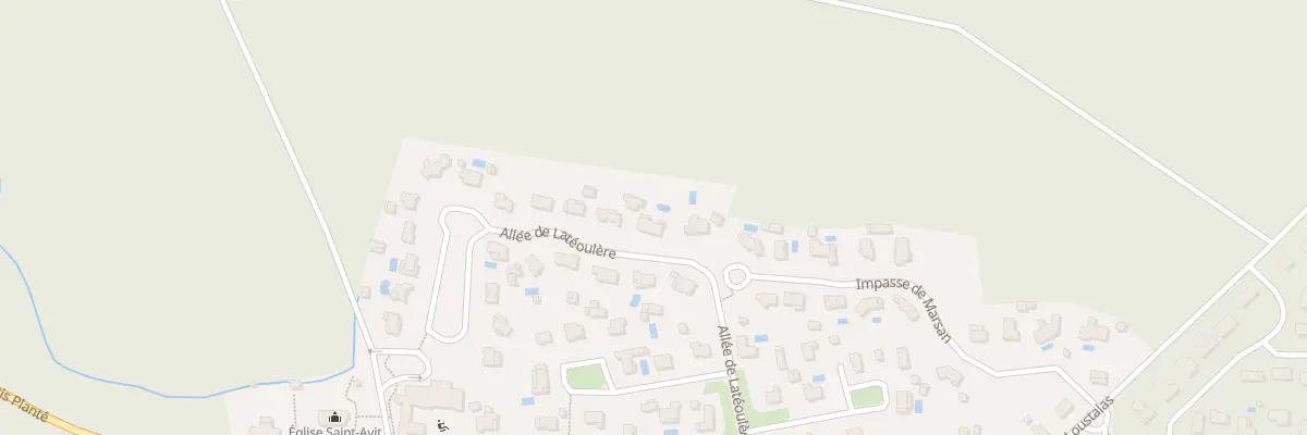 Plan du 140 All de la Teoulere à Saint-Avit