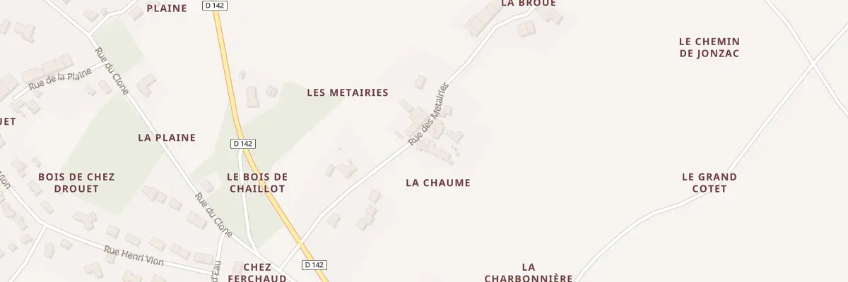 Plan du 5149 Les Metairies à Clam