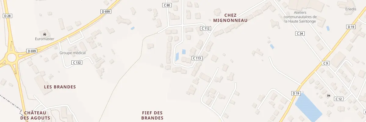 Plan du 12 Rue des Violettes à Jonzac