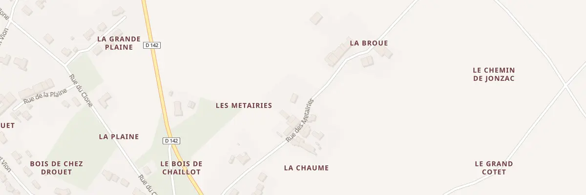 Plan du 11 Rue des Métairies à Clam