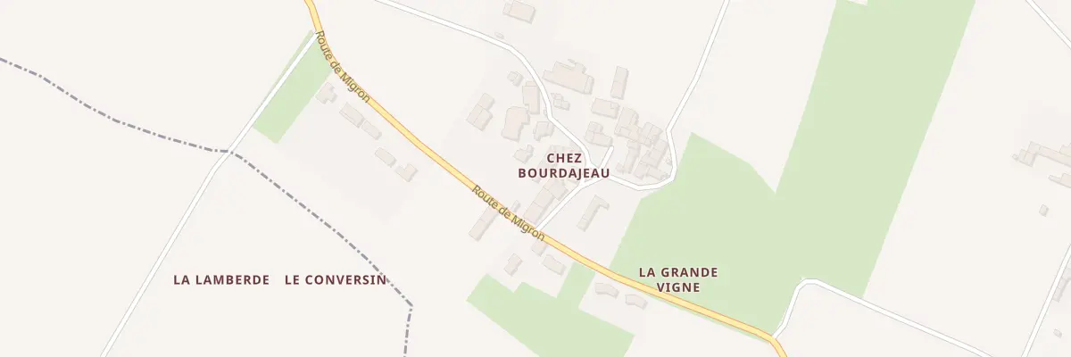 Plan du 25 Rte de Migron à Bercloux