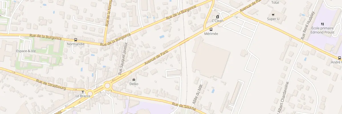 Plan du 208 Av de Paris à Niort