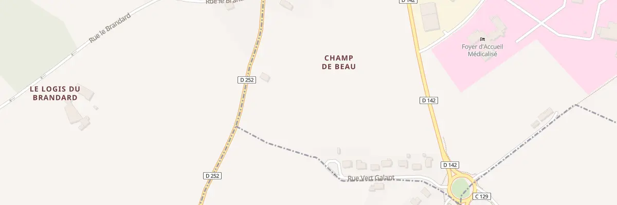 Plan du 25 Rue Champ de Beau à Saint-Martial-de-Vitaterne