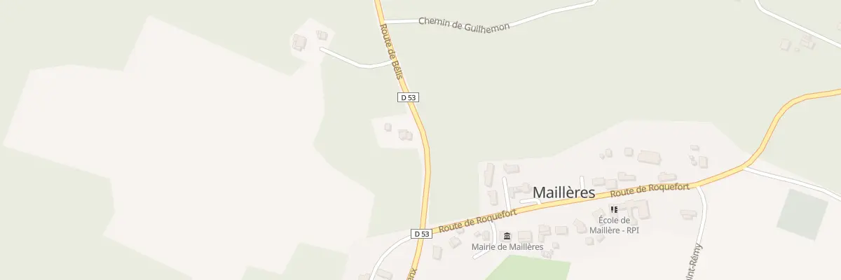Plan du 97 Rte de Belis à Maillères