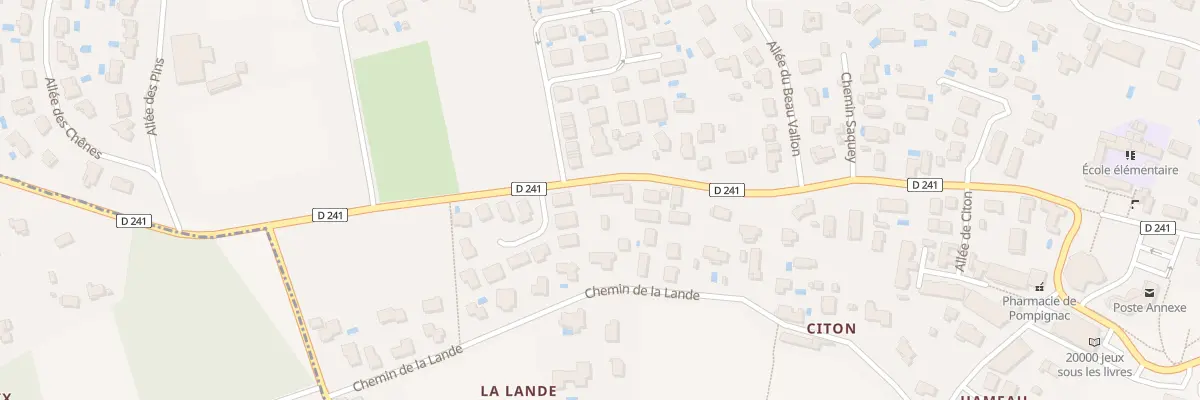 Plan du 16 Av de la Plaine à Pompignac