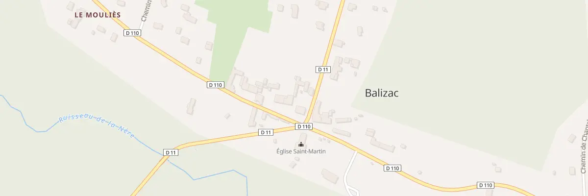 Plan du 39 Le Bourg à Balizac