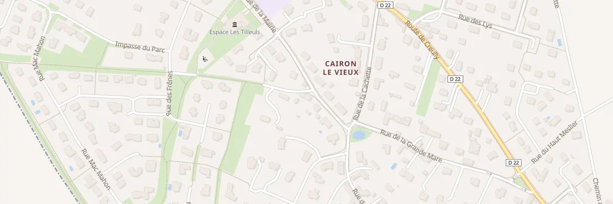 Plan du 2 Che des Terriers à Cairon