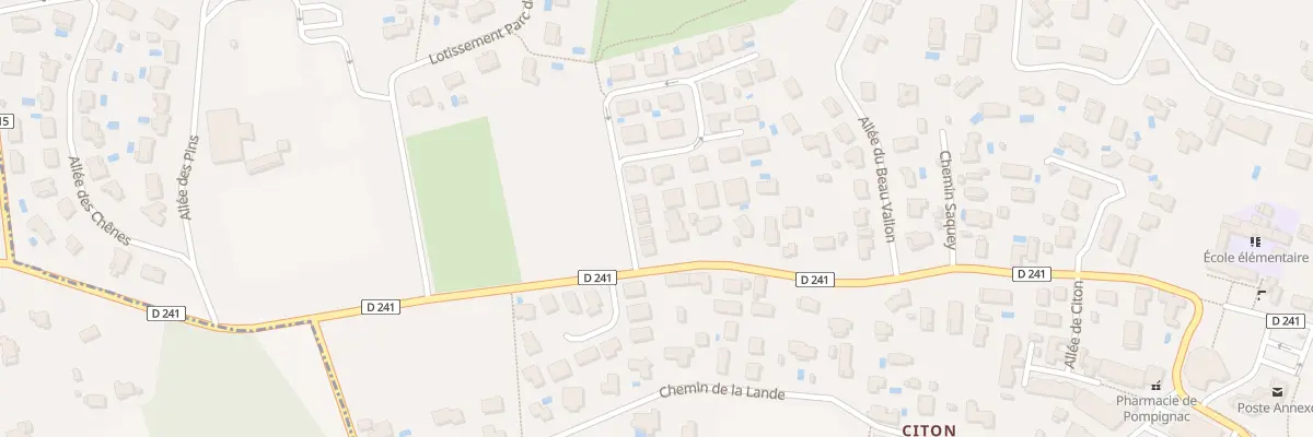 Plan du 9B Av de la Plaine à Pompignac