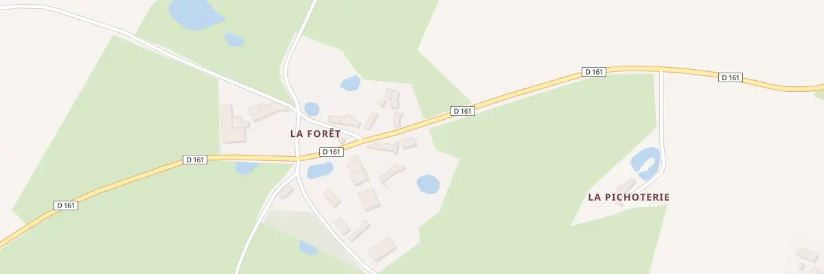 Plan du 2 La Foret à Genneton