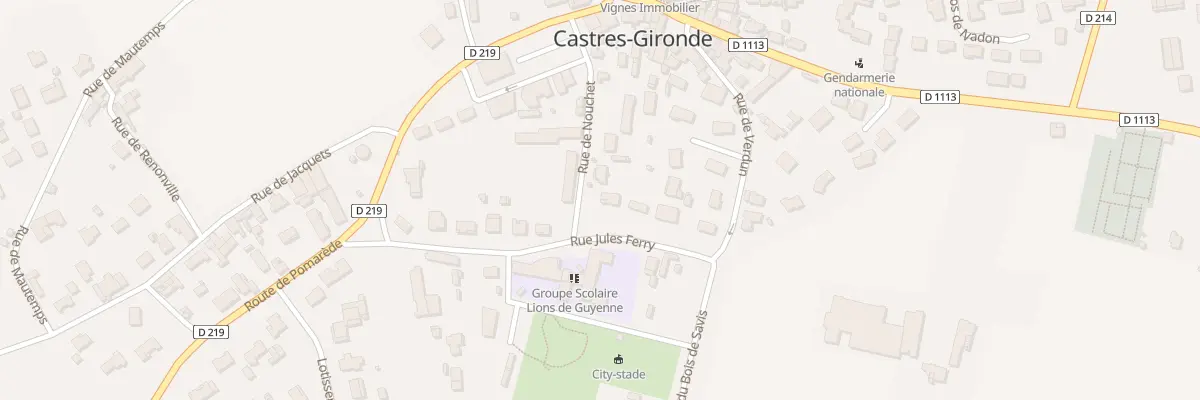 Plan du 10 Rue de Nouchet à Castres-Gironde