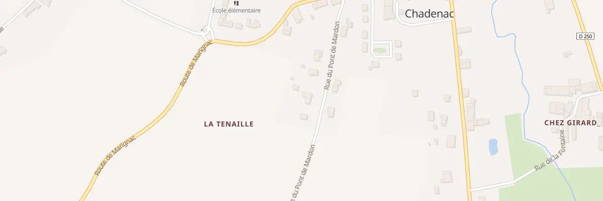 Plan du 10 Rue du Pont de Mardon à Chadenac