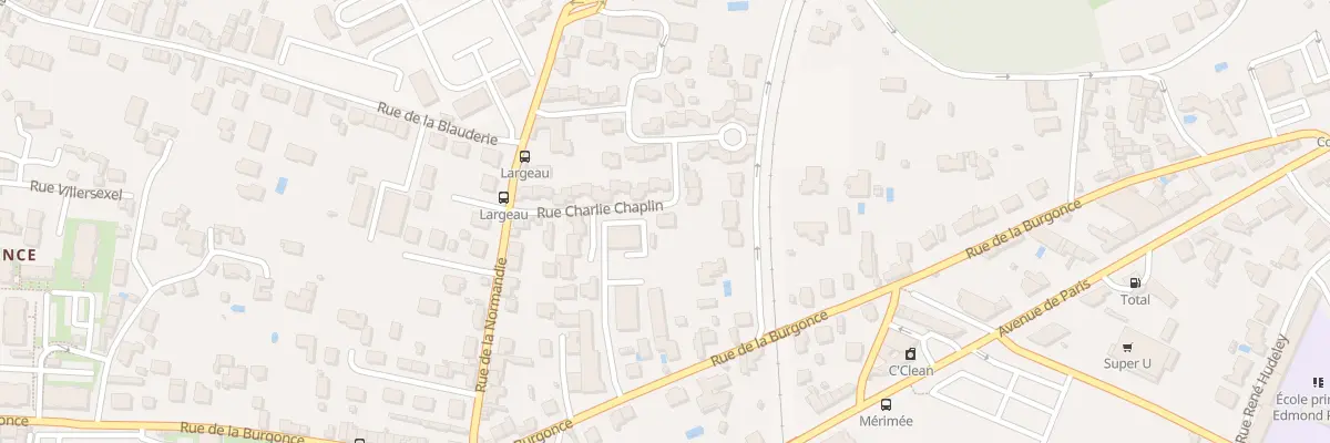 Plan du 14 Rue Charlie Chaplin à Niort