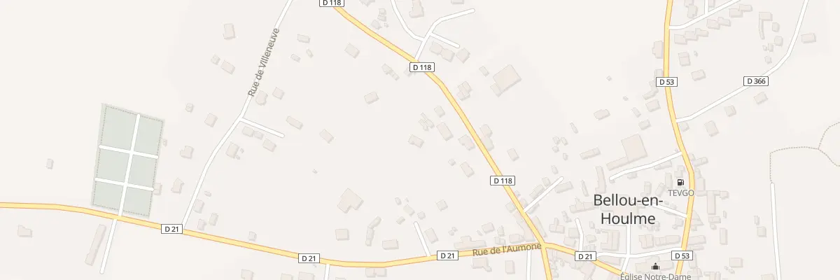 Plan du 25 Rue Chevalier du Merle à Bellou-en-Houlme