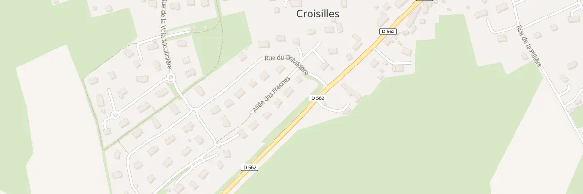 Plan du 3 All des Fresnes à Croisilles