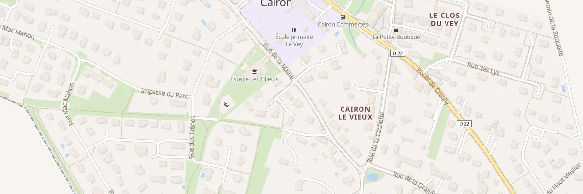 Plan du 13 All du Tilleul à Cairon