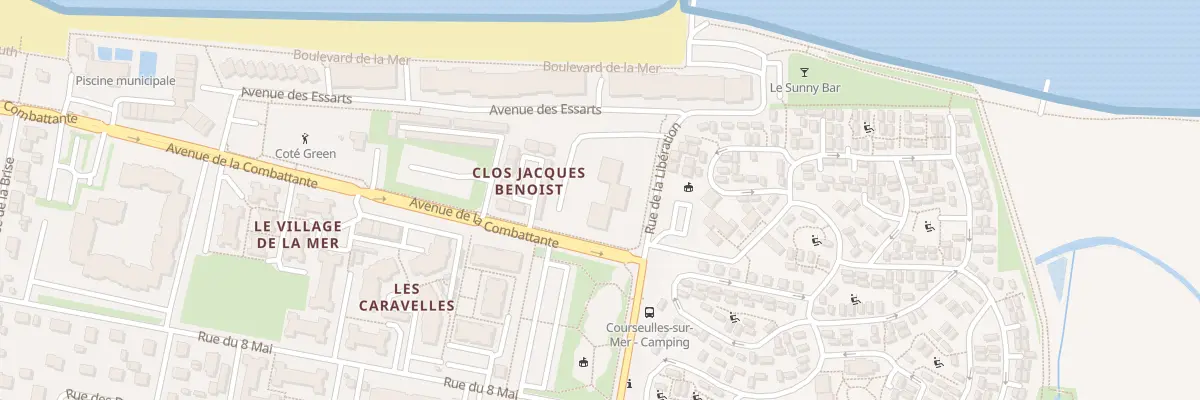 Plan du 35 Av de la Libération à Courseulles-sur-Mer