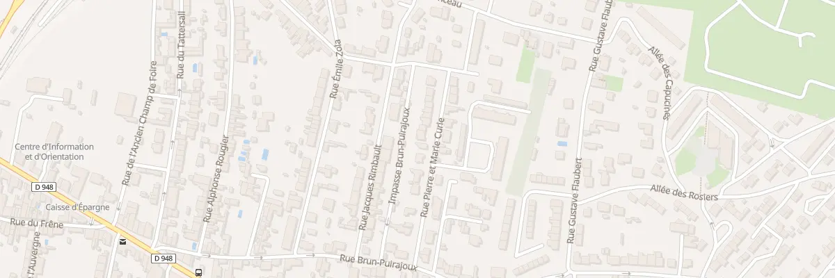 Plan du 15 Rue Pierre et Marie Curie à Niort