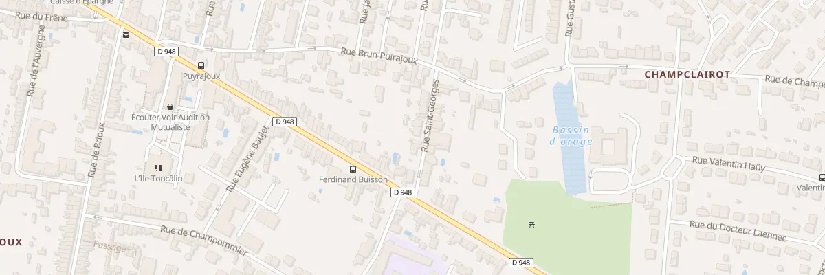 Plan du 13 Rue Saint-georges à Niort
