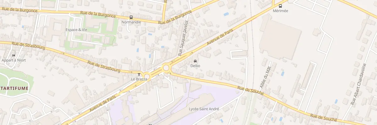 Plan du 184 Av de Paris à Niort