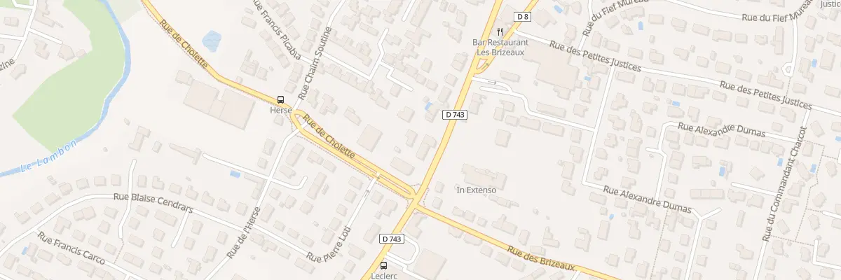 Plan du 223 Rue du Mal Leclerc à Niort