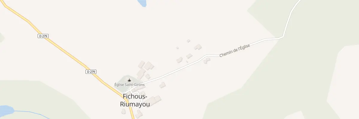 Plan du 3 Che de l’Eglise à Fichous-Riumayou
