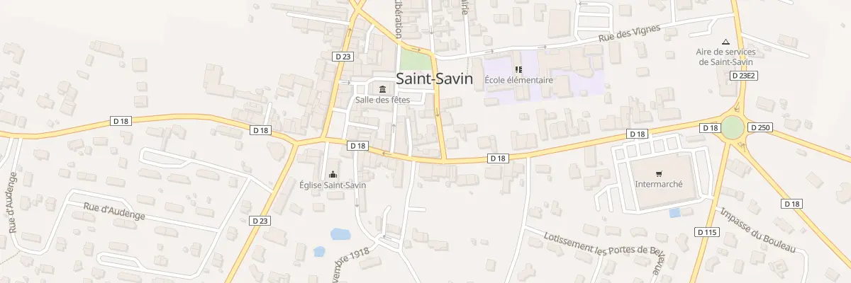 Plan du 1A Rue du Huit Mai 1945 à Saint-Savin