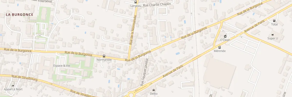 Plan du 211 Rue de la Burgonce à Niort