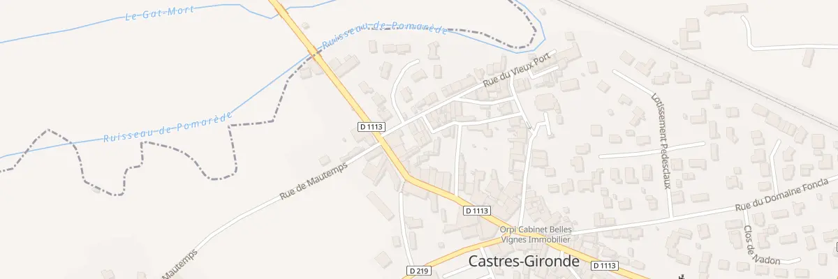 Plan du 7 Rue du Vieux Port à Castres-Gironde