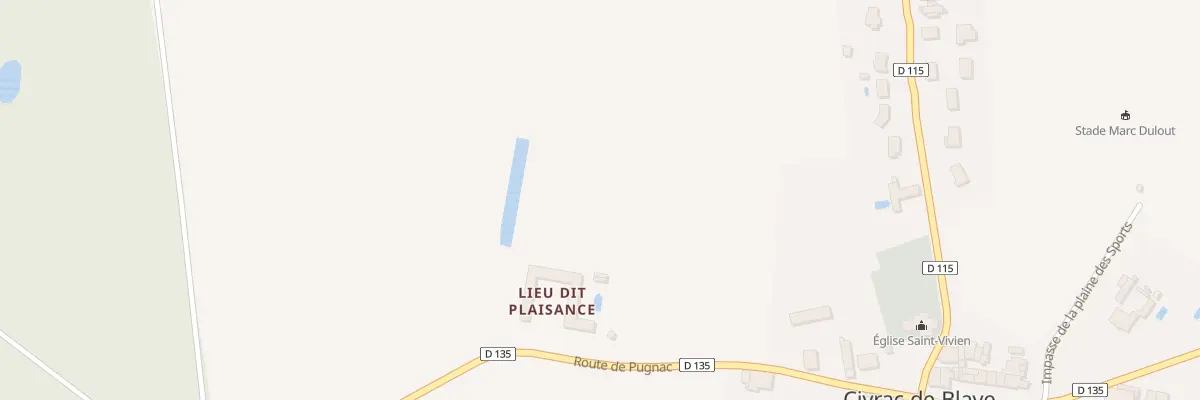 Plan du 34A Plaisance à Civrac-de-Blaye