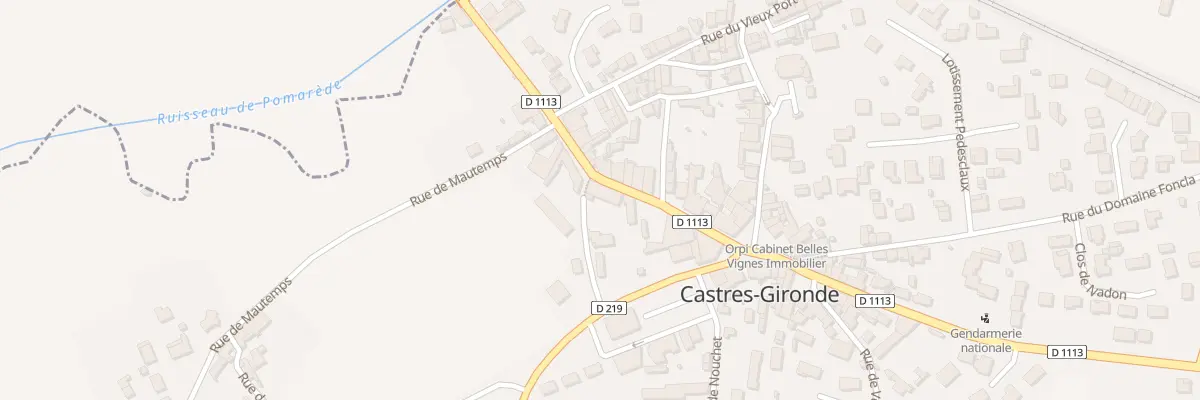 Plan du 17 Rue du Président Carnot à Castres-Gironde