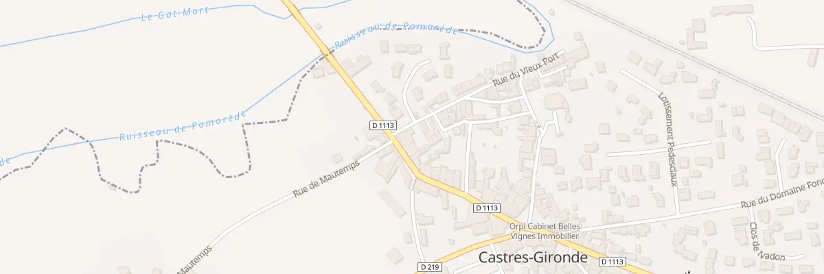 Plan du 1 Rue du Vieux Port à Castres-Gironde