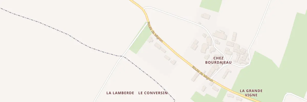 Plan du 6B Rte de Migron à Bercloux