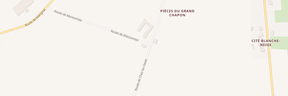 Plan du 11 Rte de Marsonnier à Chadenac