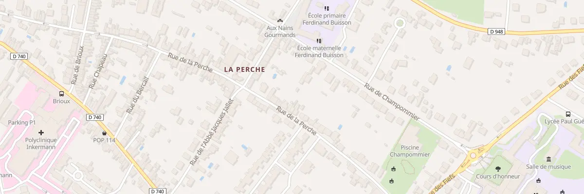 Plan du 87B Rue de la Perche à Niort