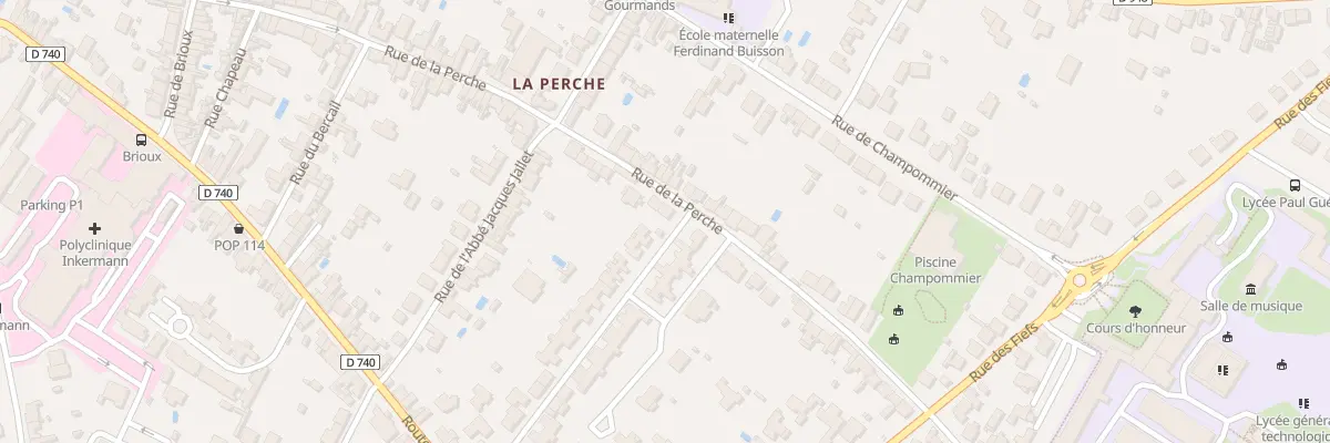 Plan du 98 Rue de la Perche à Niort