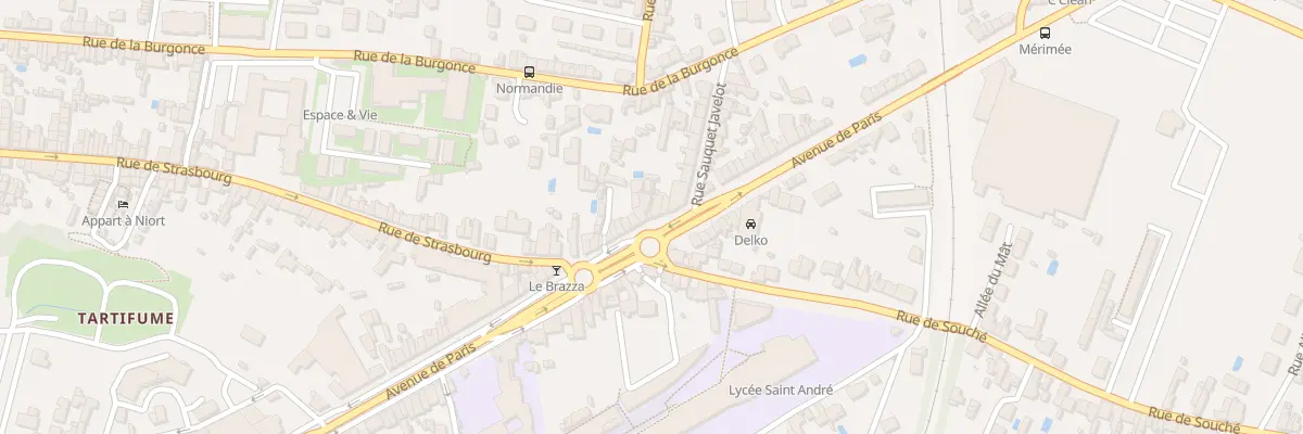 Plan du 209 Av de Paris à Niort