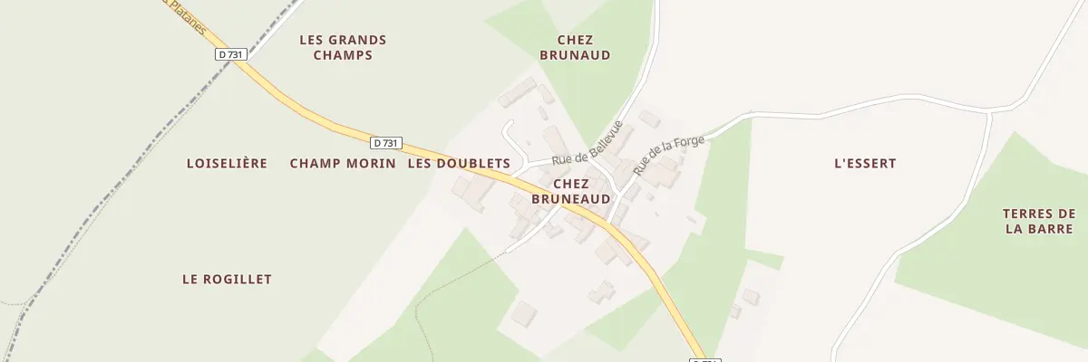 Plan du 2 Rue de Bellevue à Villars-les-Bois
