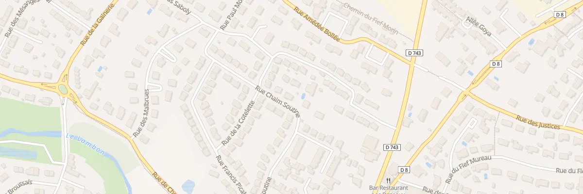 Plan du 21 Rue Chaïm Soutine à Niort