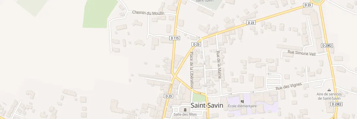 Plan du 28 Pl de la Libération à Saint-Savin